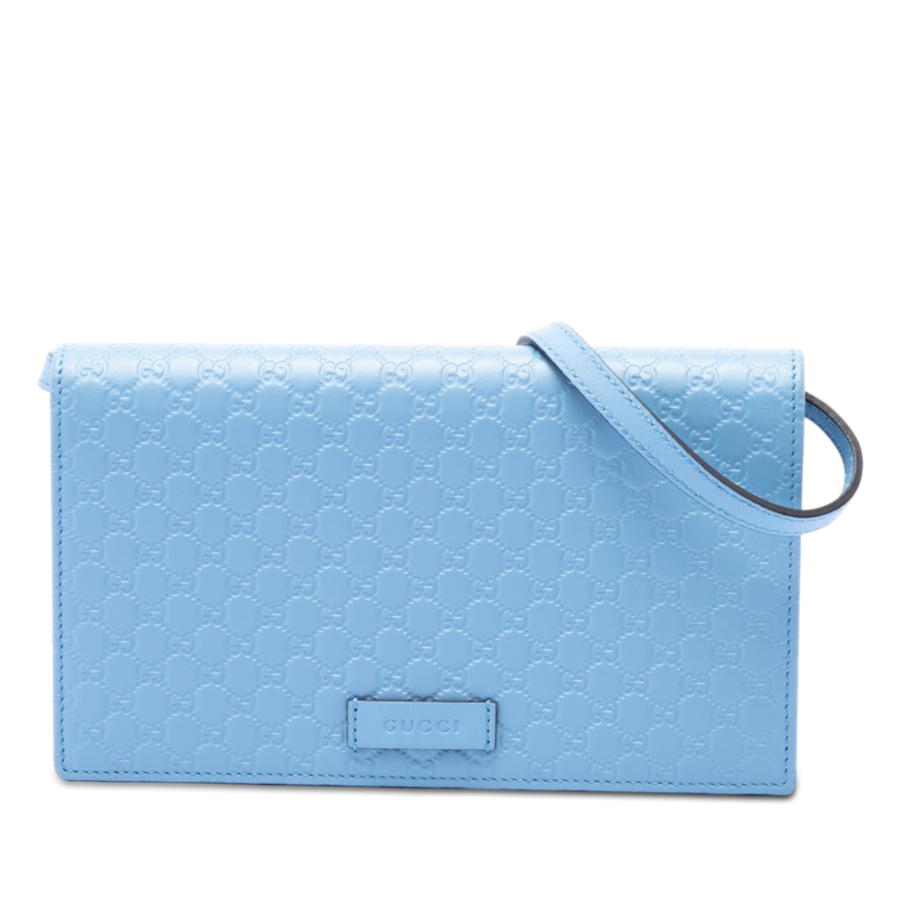 Pre-Loved Gucci Microguccissima Wallet on Strap